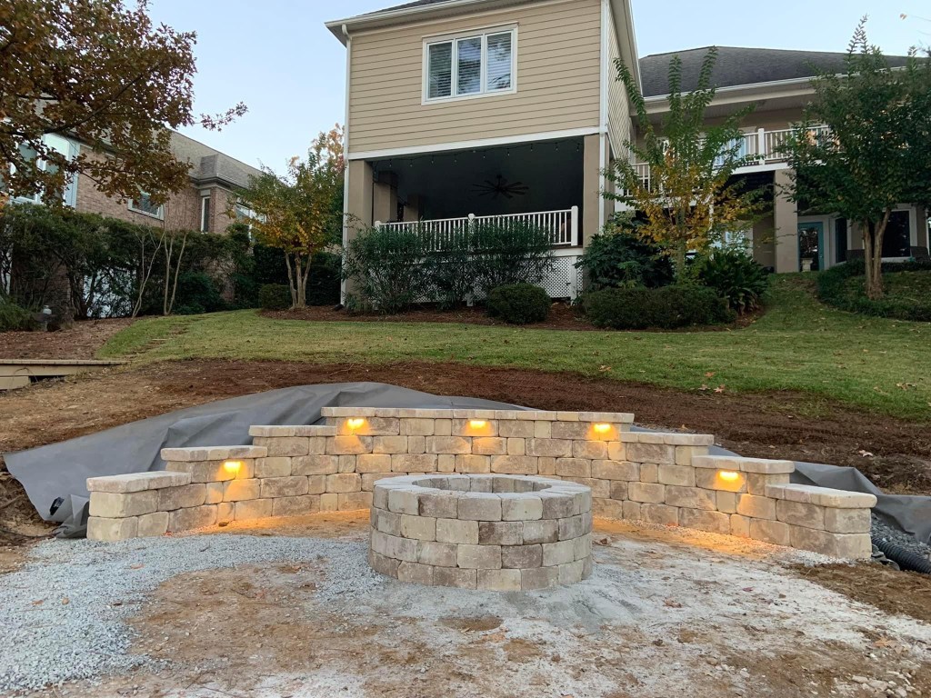 outdoor lighting installation